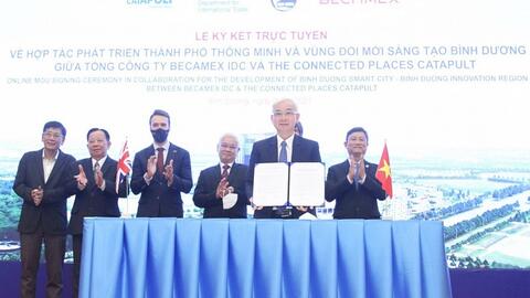 Bình Dương hợp tác với Vương quốc Anh phát triển thành phố thông minh