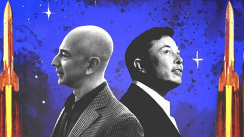 Cuộc chiến không gian của 2 người đàn ông giàu có bậc nhất thế giới: Elon Musk muốn xây thành phố sao Hỏa, Jeff Bezos bỏ bán sách để làm tên lửa