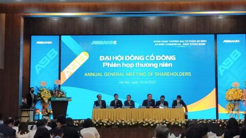 [Live] ĐHCĐ ABBank 2022: Dự kiến lãi gấp rưỡi năm 2021, chia cổ tức bằng cổ phiếu 10%