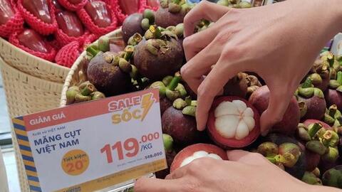 Măng cụt vào mùa, "ăn đứt" hàng Thái Lan