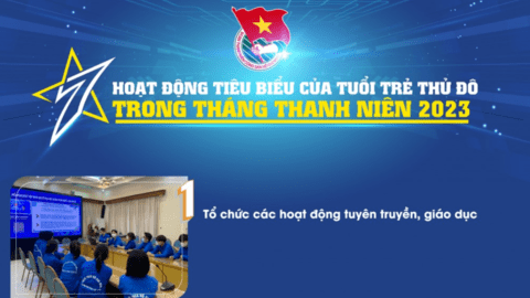 7 Hoạt động tiêu biểu của tuổi trẻ Thủ đô trong Tháng Thanh niên 2023