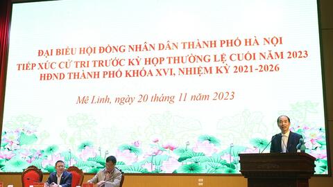 Cử tri huyện Mê Linh kiến nghị vấn đề dự án chậm triển khai