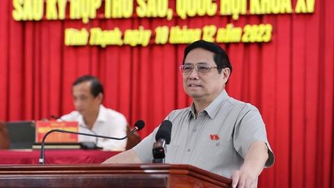 Thủ tướng Phạm Minh Chính tiếp xúc cử tri Cần Thơ