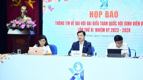 Đại hội XI Hội Sinh viên toàn quốc sẽ diễn ra từ ngày 18-20/12