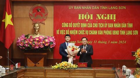 Điều động, bổ nhiệm nhiều vị trí cán bộ chủ chốt tỉnh Lạng Sơn