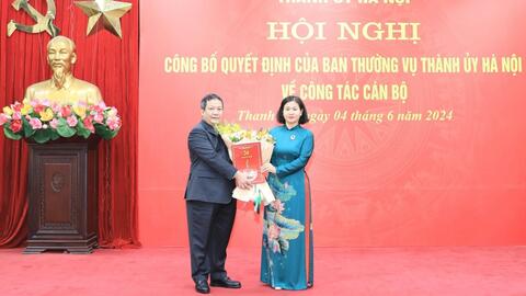 Đồng chí Nguyễn Tiến Cường giữ chức Bí thư Huyện ủy Thanh Trì