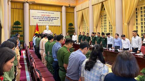Họp báo ở Văn phòng Chủ tịch nước: Các đại biểu mặc niệm tưởng nhớ Tổng Bí thư Nguyễn Phú Trọng