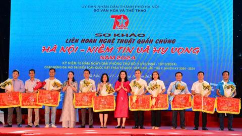 30 quận, huyện thi sơ khảo liên hoan nghệ thuật quần chúng