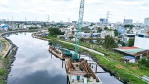 Hiện trạng dự án cải tạo kênh ô nhiễm bậc nhất TP.HCM sau hơn 1 năm thi công
