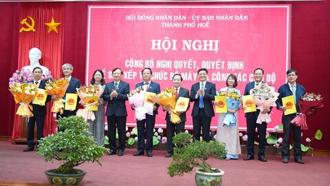Thành phố Huế bổ nhiệm lãnh đạo các Sở sau sáp nhập