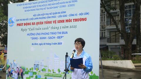 Phụ nữ 30 quận, huyện đồng loạt ra quân tổng vệ sinh môi trường