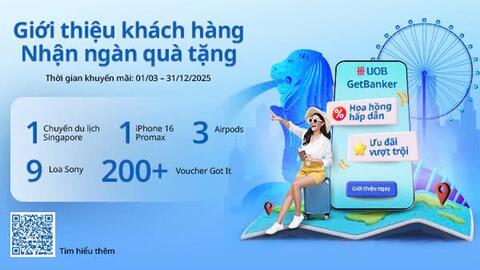 Ngân hàng UOB Việt Nam tung chương trình ưu đãi khủng dành cho môi giới bất động sản