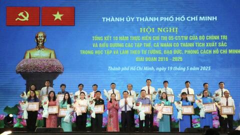 TP Hồ Chí Minh: Biểu dương 341 gương học tập, làm theo lời Bác
