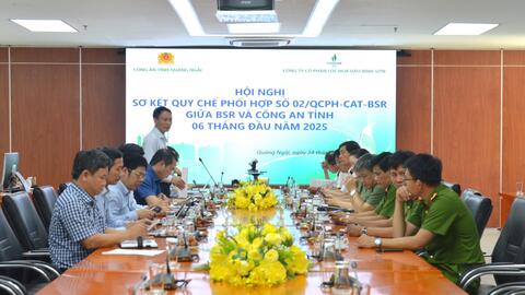 Công an tỉnh Quảng Ngãi và BSR tăng cường phối hợp đảm bảo an ninh, an toàn NMLD Dung Quất