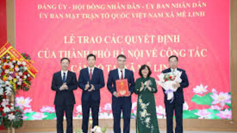 Đồng chí Nguyễn Anh Tuấn làm Bí thư Đảng ủy xã Mê Linh