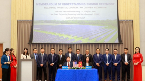 First Solar (Hoa Kỳ) và PECC2 hợp tác trong lĩnh vực năng lượng tái tạo