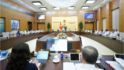 Khai mạc phiên họp thứ 46 của Ủy ban Thường vụ Quốc hội
