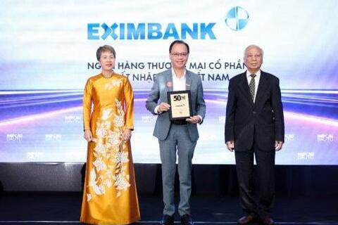 Eximbank được vinh danh Top 50 Công ty kinh doanh hiệu quả nhất Việt Nam 2025