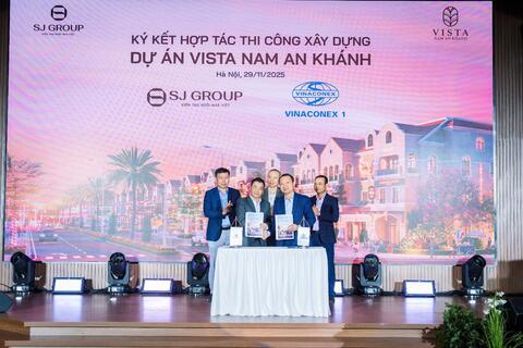 SJ Group ký kết hợp tác với Viettel Construction và Vinaconex1