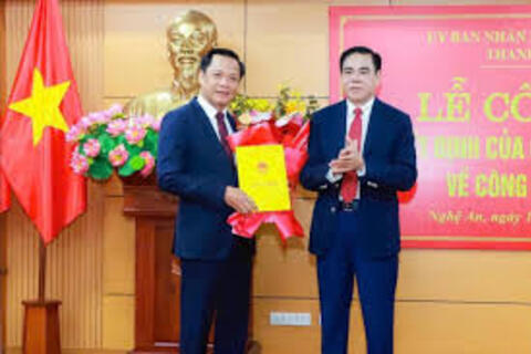 Điều động, bổ nhiệm Chánh Thanh tra tỉnh Nghệ An