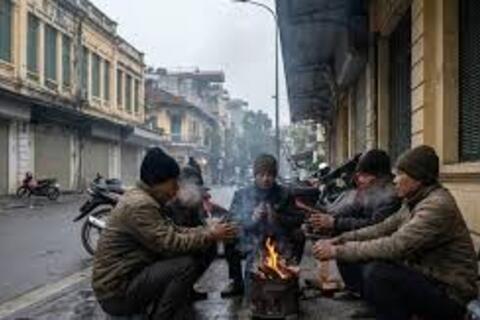 Thời tiết Hà Nội hôm nay 22/1: Mưa tạnh, trời rét buốt "cắt da cắt thịt"