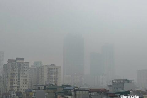 Chất lượng không khí Hà Nội ở mức xấu trong sáng 5/2