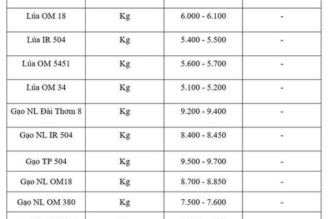 Giá lúa gạo hôm nay ngày 27/4: Gạo thơm dẻo neo cao