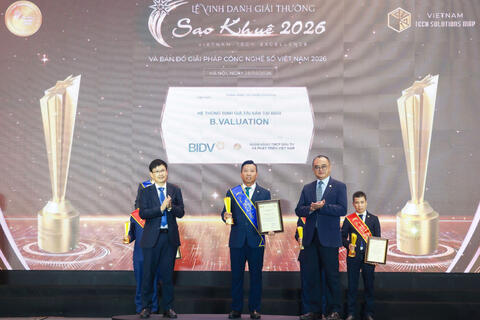 6 giải pháp ngân hàng số của BIDV đạt giải Sao Khuê 2026