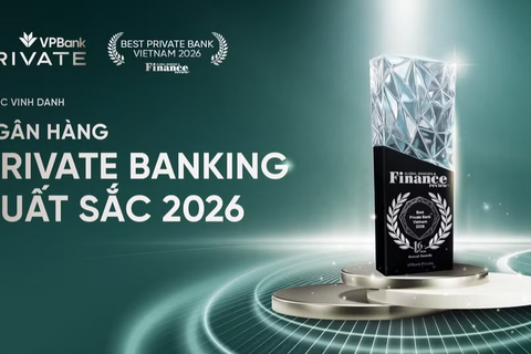 Nâng tầm chuẩn mực dịch vụ cho giới tinh hoa, VPBank Private được vinh danh “Ngân hàng Private Banking xuất sắc năm 2026”