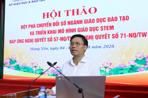 Hưng Yên đẩy mạnh chuyển đổi số, đưa STEM và AI vào trường học