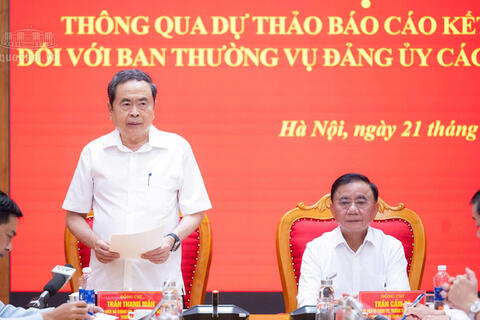 Thông qua Dự thảo báo cáo kết quả kiểm tra, giám sát đối với Ban Thường vụ Đảng ủy các cơ quan Đảng Trung ương