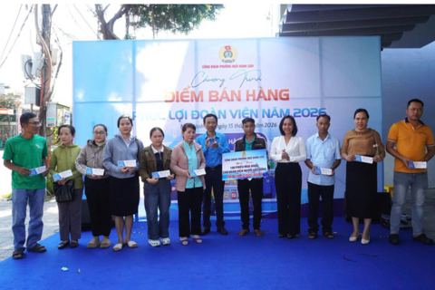 Đà Nẵng tổ chức điểm bán hàng phúc lợi cho công nhân, người lao động