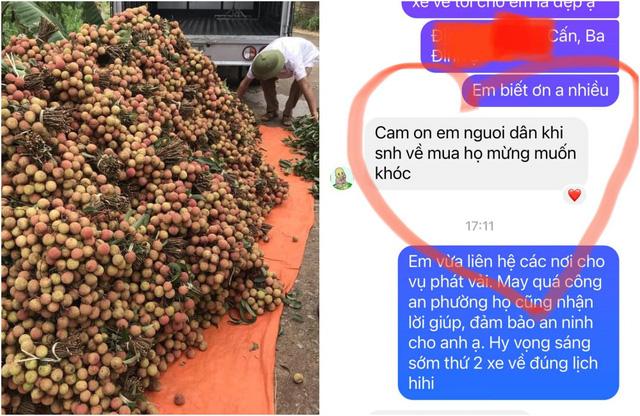 Người phụ nữ Hà Nội mua 2 tấn vải Bắc Giang để phát miễn phí, không nhận tiền ủng hộ mà hướng dẫn mọi người đóng góp cho Quỹ vaccine phòng Covid-19 - Ảnh 3. Người phụ nữ Hà Nội mua 2 tấn vải Bắc Giang để phát miễn phí, không nhận tiền ủng hộ mà hướng dẫn mọi người đóng góp cho Quỹ vaccine phòng Covid-19 - Ảnh 3.