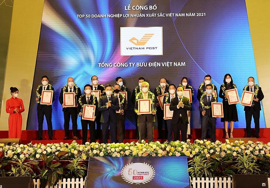 Bưu điện Việt Nam nằm trong top 50 doanh nghiệp lợi nhuận xuất sắc Việt Nam 2021