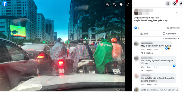 Dân công sở Hà Nội than trời vì tắc đường kinh hoàng trong sáng đầu tuần mưa rét: Đi cả tiếng đồng hồ vẫn chưa đến được công ty! - Ảnh 2.