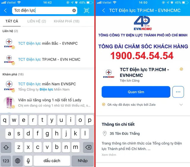 Hướng dẫn cách tra cứu hóa đơn và thanh toán tiền điện online thông qua Zalo - Ảnh 4.
