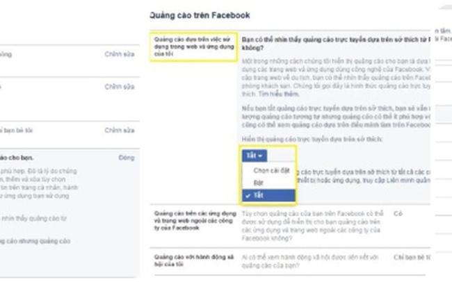 Tắt quảng cáo trên Facebook đơn giản nhất