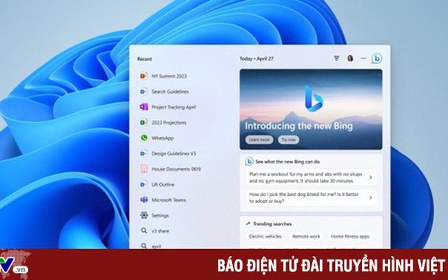 Cập nhật Windows 11 đưa Bing AI lên thanh tác vụ