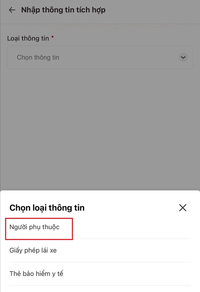 Các bước tích hợp thông tin người phụ thuộc, GPLX và BHYT vào ứng dụng VNeID ngay tại nhà - Ảnh 3.