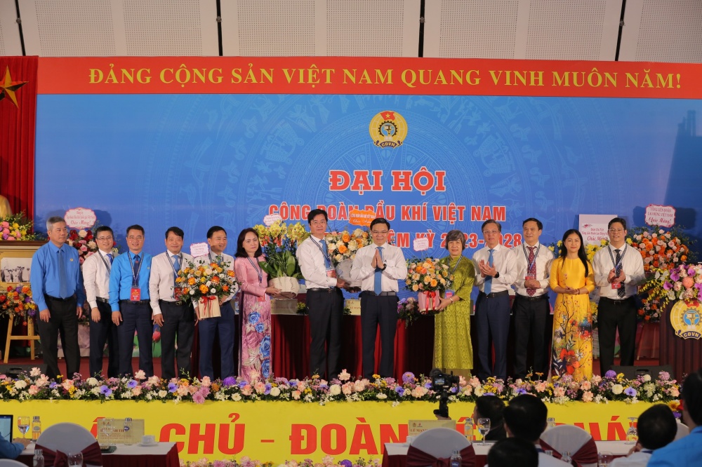 Đại hội Công đoàn Dầu khí Việt Nam khóa VII, nhiệm kỳ 2023-2028 thành công tốt đẹp