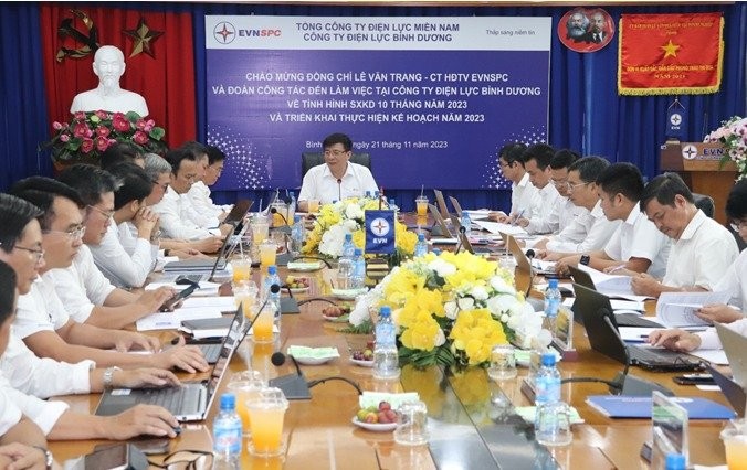 EVNSPC đánh giá tình hình hoạt động sản xuất của các thành viên 10 tháng năm 2023