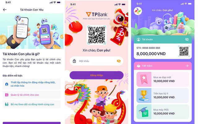 Số hóa “heo đất” của các bé lên App TPBank với Tài khoản Con yêu