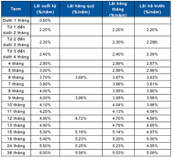 Lãi suất ngân hàng Sacombank mới nhất tháng 2/2023: Tăng mạnh ở kỳ hạn dài, mức cao nhất là 6,2%- Ảnh 2.