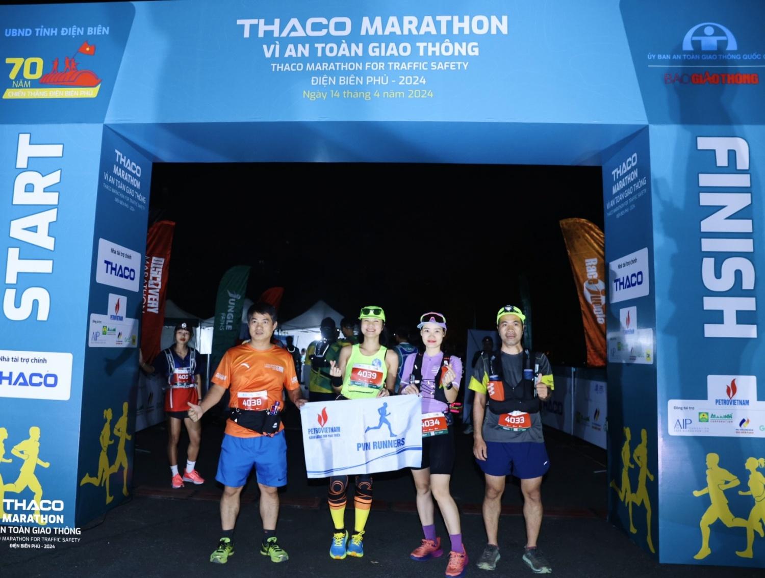 Petrovietnam đồng hành cùng giải chạy THACO Marathon Vì an toàn giao thông   Điện Biên Phủ 2024