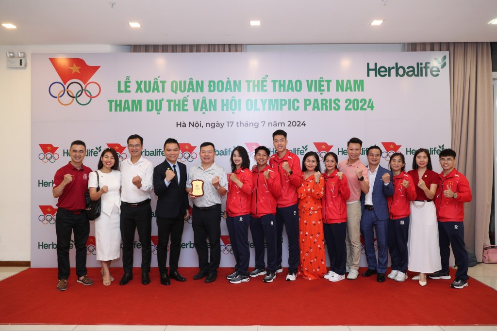 Herbalife đồng hành tổ chức lễ xuất quân Đoàn Thể thao Việt Nam tham dự Olympic Paris