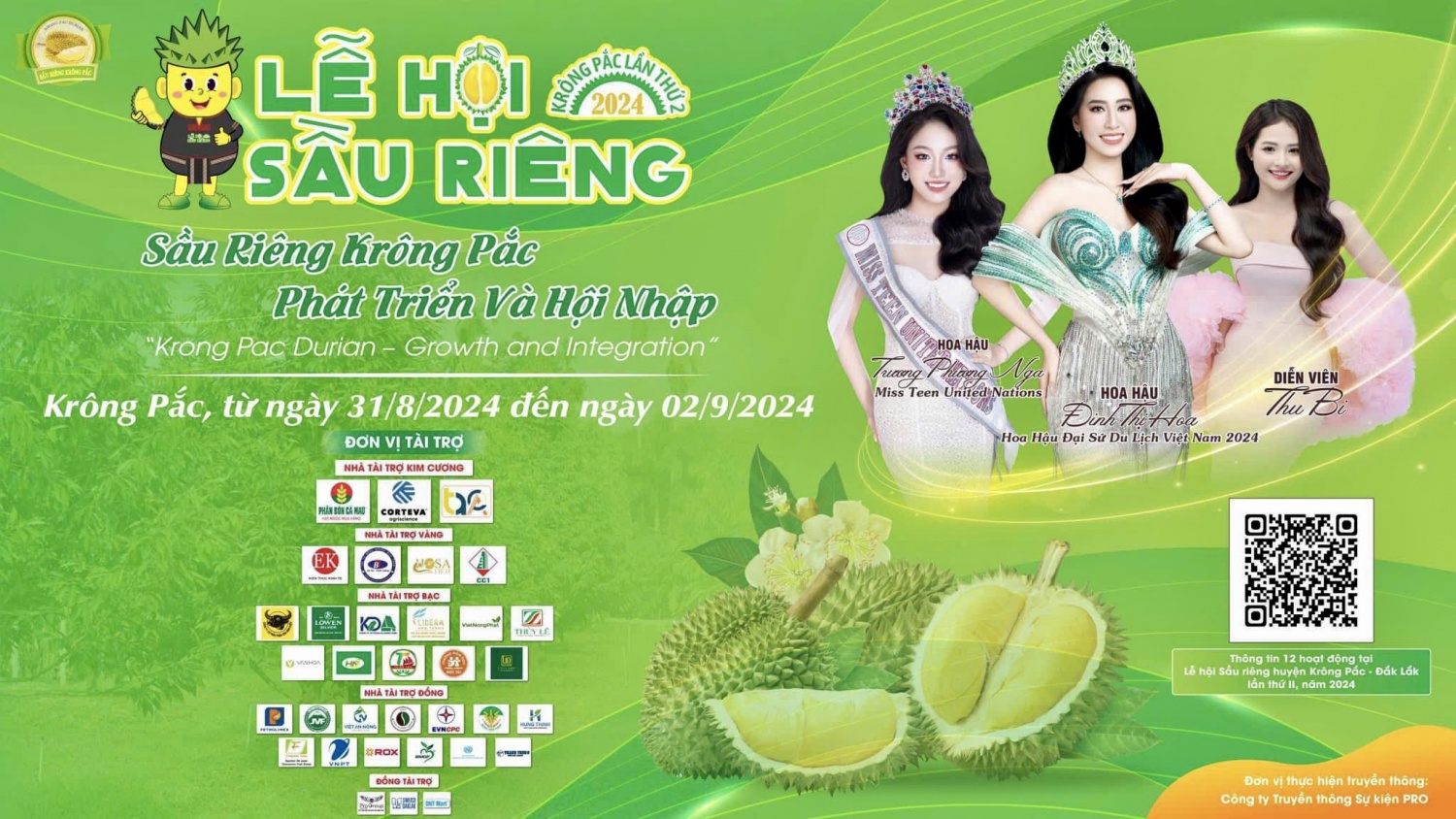 Phân bón Cà Mau đồng hành nâng cao giá trị sầu riêng Việt Nam