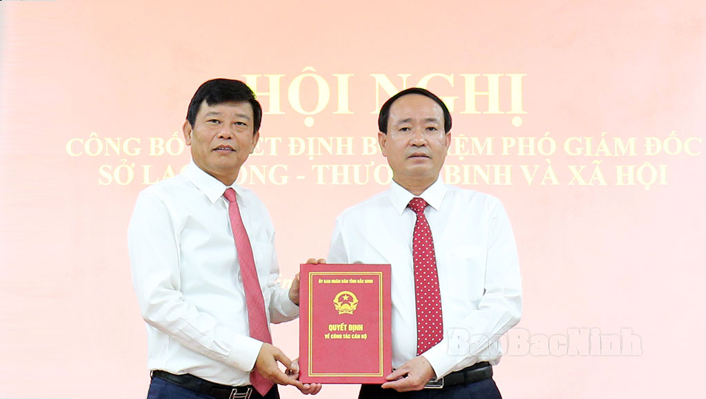 dieu dong bo nhiem pho giam doc so lao dong  thuong binh va xa hoi tinh bac ninh hinh 1
