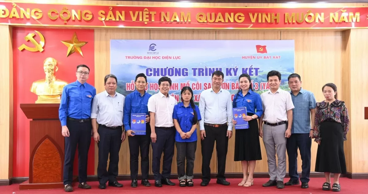 Trường Đại học Điện lực nhận nuôi học sinh mồ côi