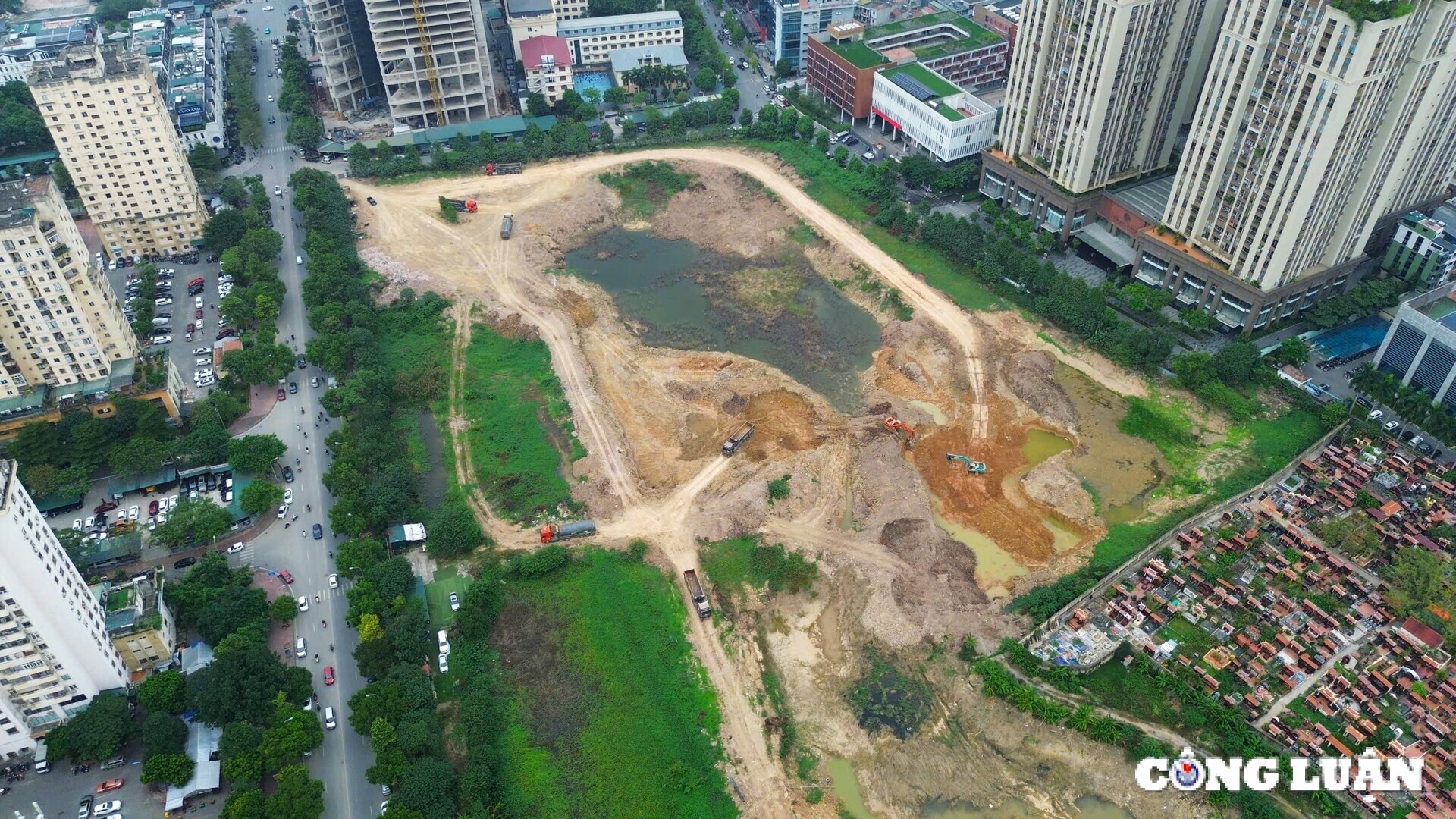 du an cong vien  ho dieu hoa kdt tay nam ha noi co ve dich dung tien do cam ket hinh 1