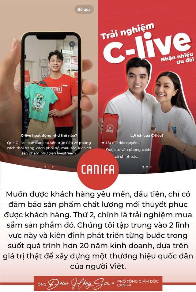 Bước tiến lớn của Canifa để lập